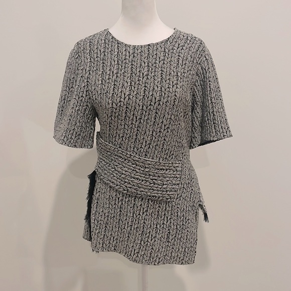 Philip Lim stretch knit asymmetrical top size 4 - Picture 1 of 5